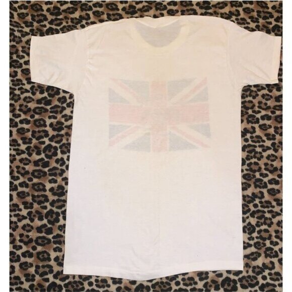 VINTAGE 1970s/1980s THE JAM SPRAY PAINT LOGO UNION JACK T-SHIRT~ SINGLE STITCH - Picture 7 of 7